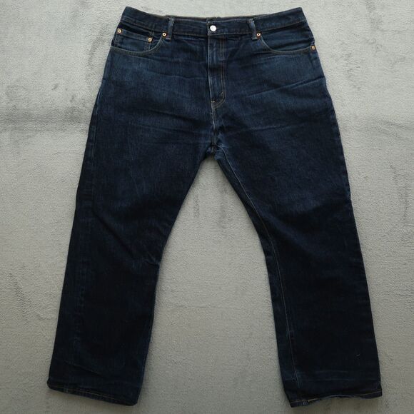 Levi's Jeans Mens Size 40x30 Blue Regular 517 Bootcut 100% Cotton Denim - Picture 1 of 16